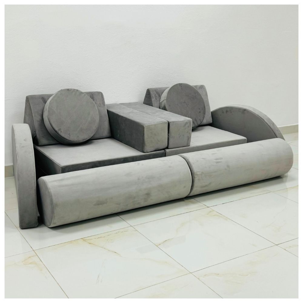 Moon Kids - Play Sofa - Light Grey - 14 Pcs