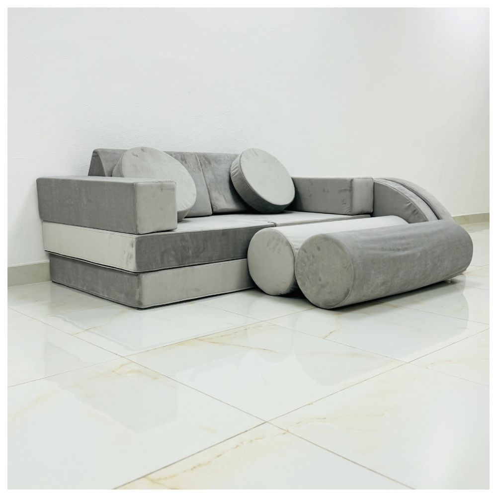 Moon Kids - Play Sofa - Light Grey - 14 Pcs