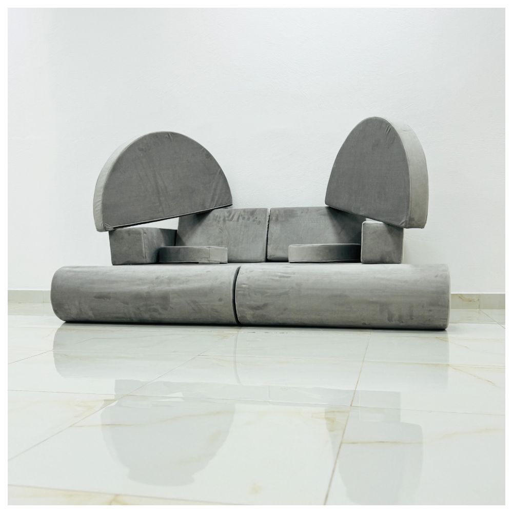 Moon Kids - Play Sofa - Light Grey - 14 Pcs