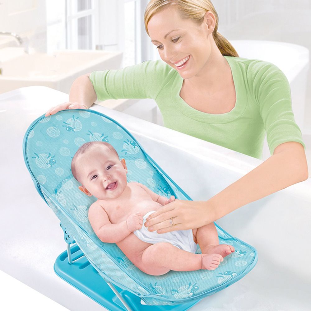 Little Angel - Baby Bather Foldable And Adjustable Chair - Blue