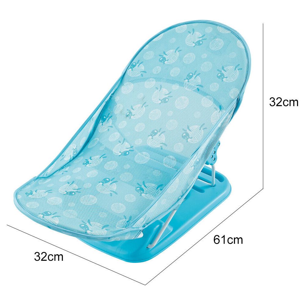 Little Angel - Baby Bather Foldable And Adjustable Chair - Blue