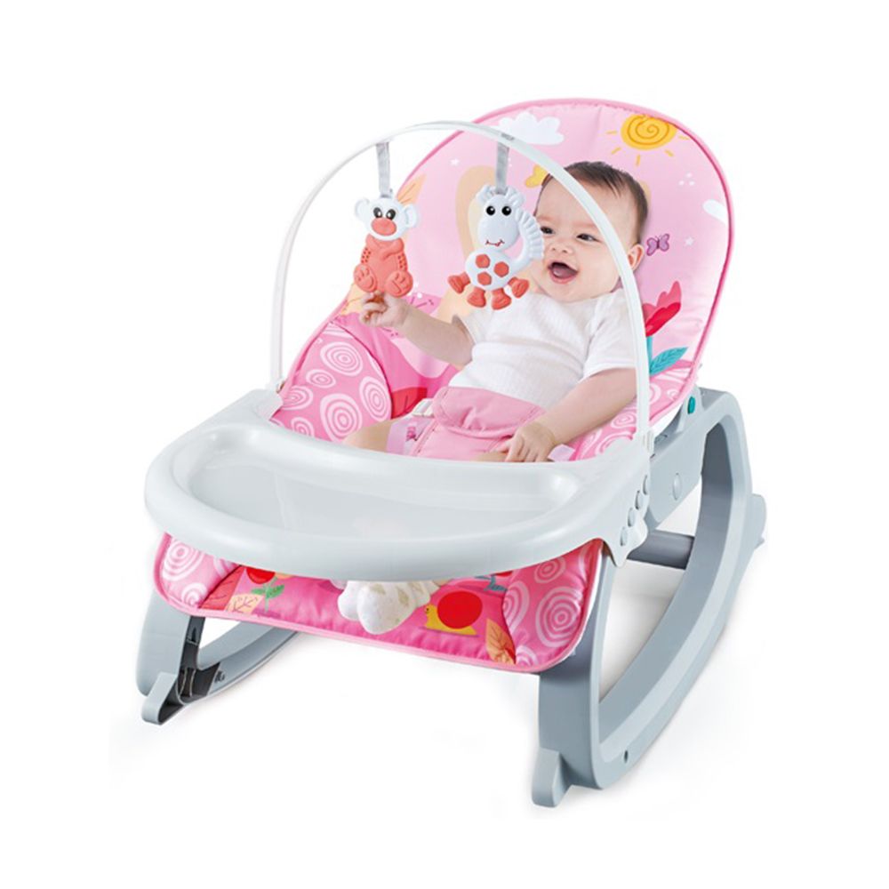 Little Angel - Baby Musical Portable Rocker Bouncer Chair - Pink