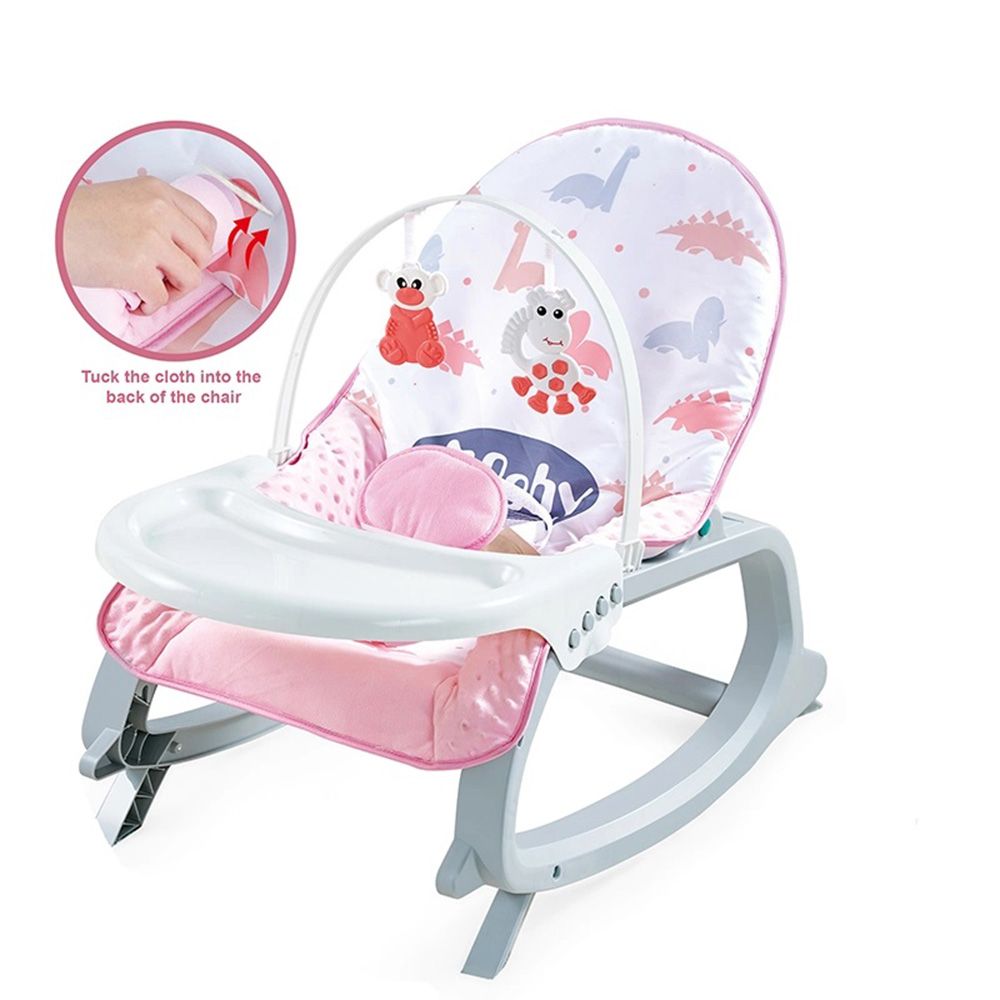 Little Angel - Baby Musical Portable Rocker Bouncer Chair - Pink