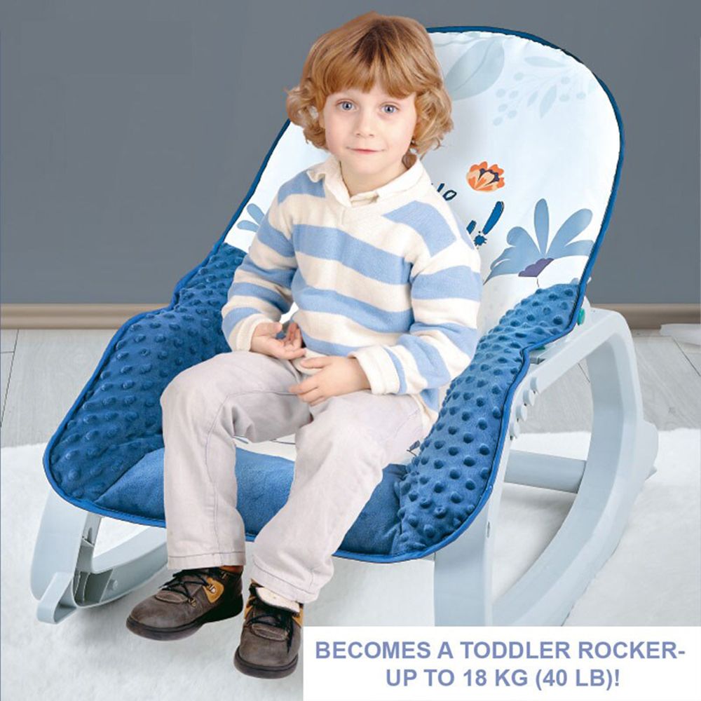 Little Angel - Baby Musical Portable Rocker Bouncer Chair - Blue