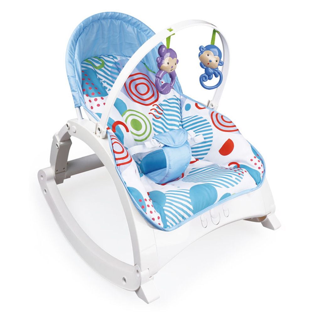 Little Angel - Baby Portable Rocker Bouncer Musical Chair - Blue