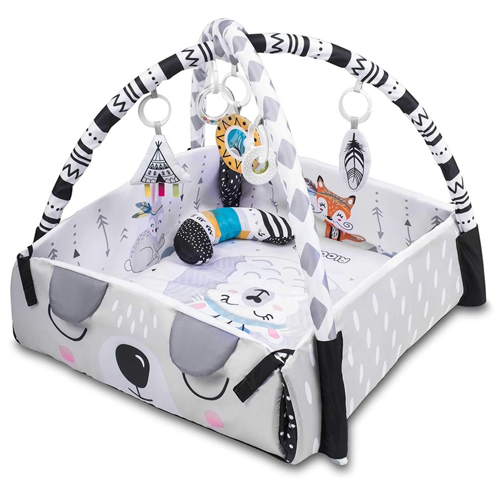 Little Angel - Baby Activity Gym Playmat & Ball Pit - White