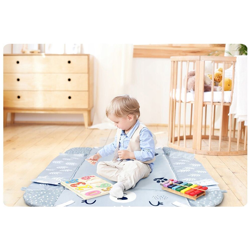 Little Angel - Baby Activity Gym Playmat & Ball Pit - White