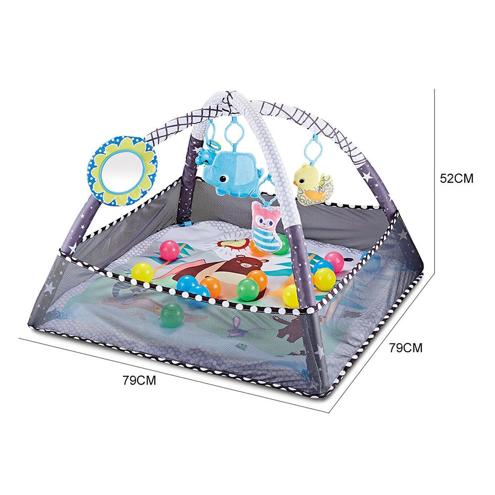 Little Angel - Baby Play Mat Activity Play Gym - Grey