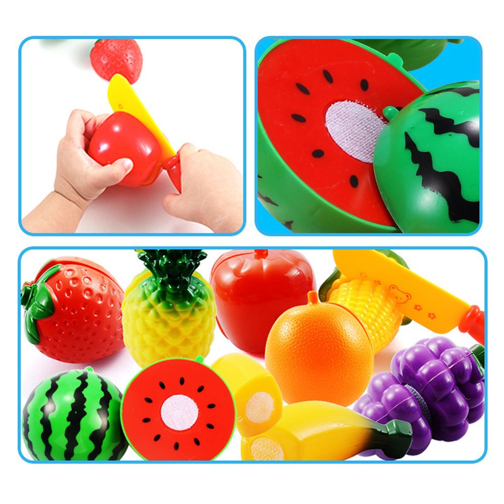 Little Angel - Kid's Fruits & Vegetables Fun Cutting Toy Set