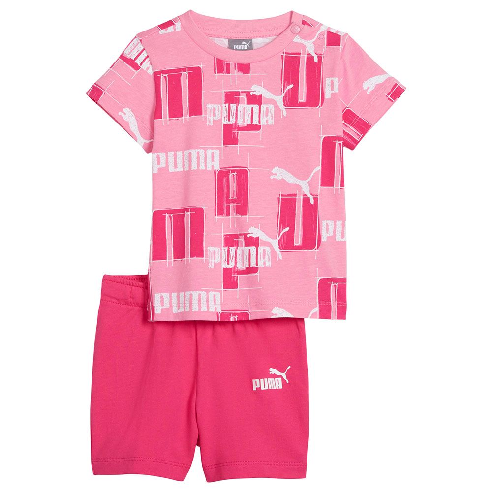 Puma - 2pc-Set - Minicats Logo Lab Graphic Matching Suit - Pink