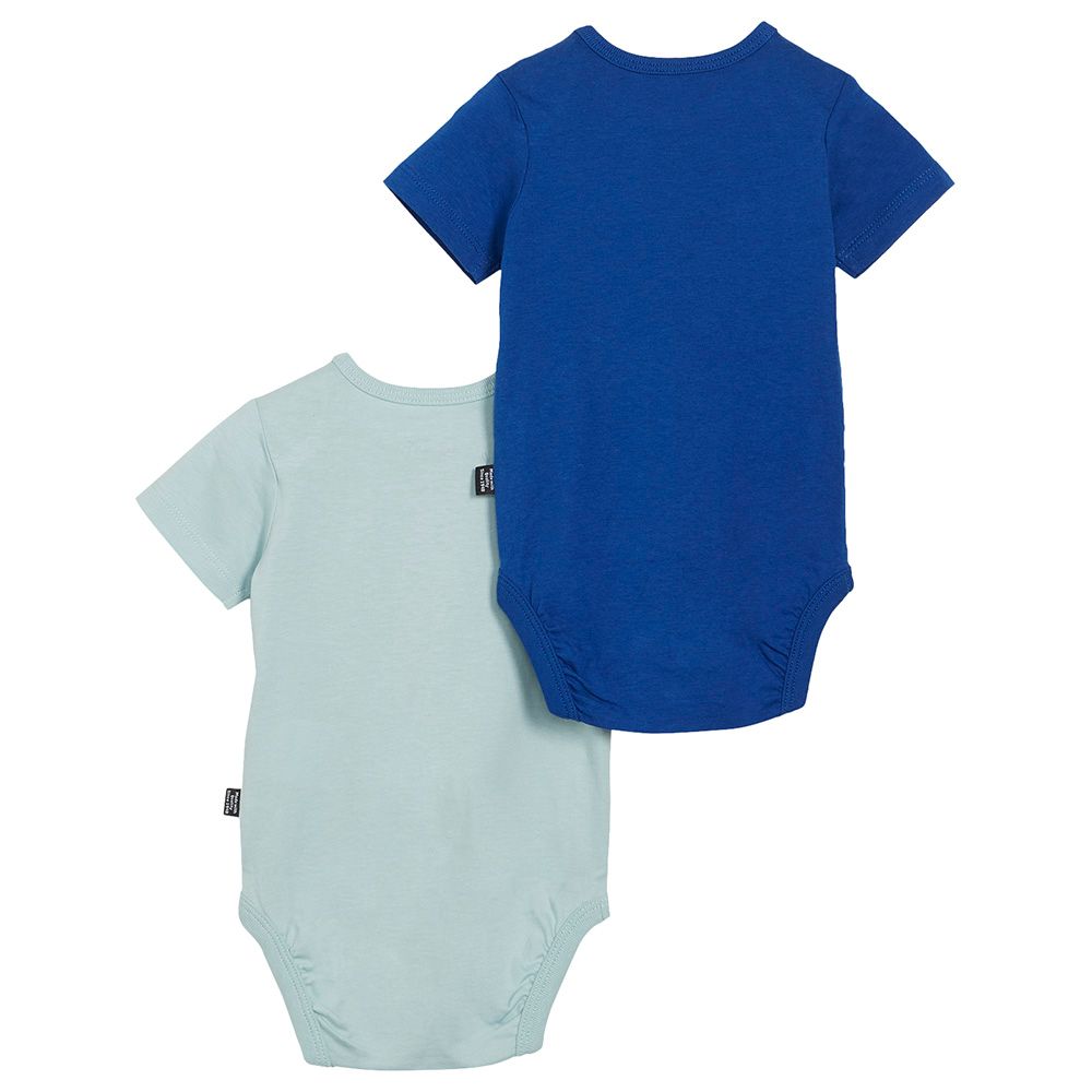 Puma - 2pc-Set - Minicats Newborn Bodysuits - Turquoise