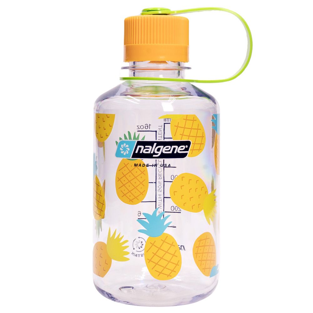 Nalgene - Narrow Mouth Tritan Renew Clear Pineapple Print Bottle - 475ml