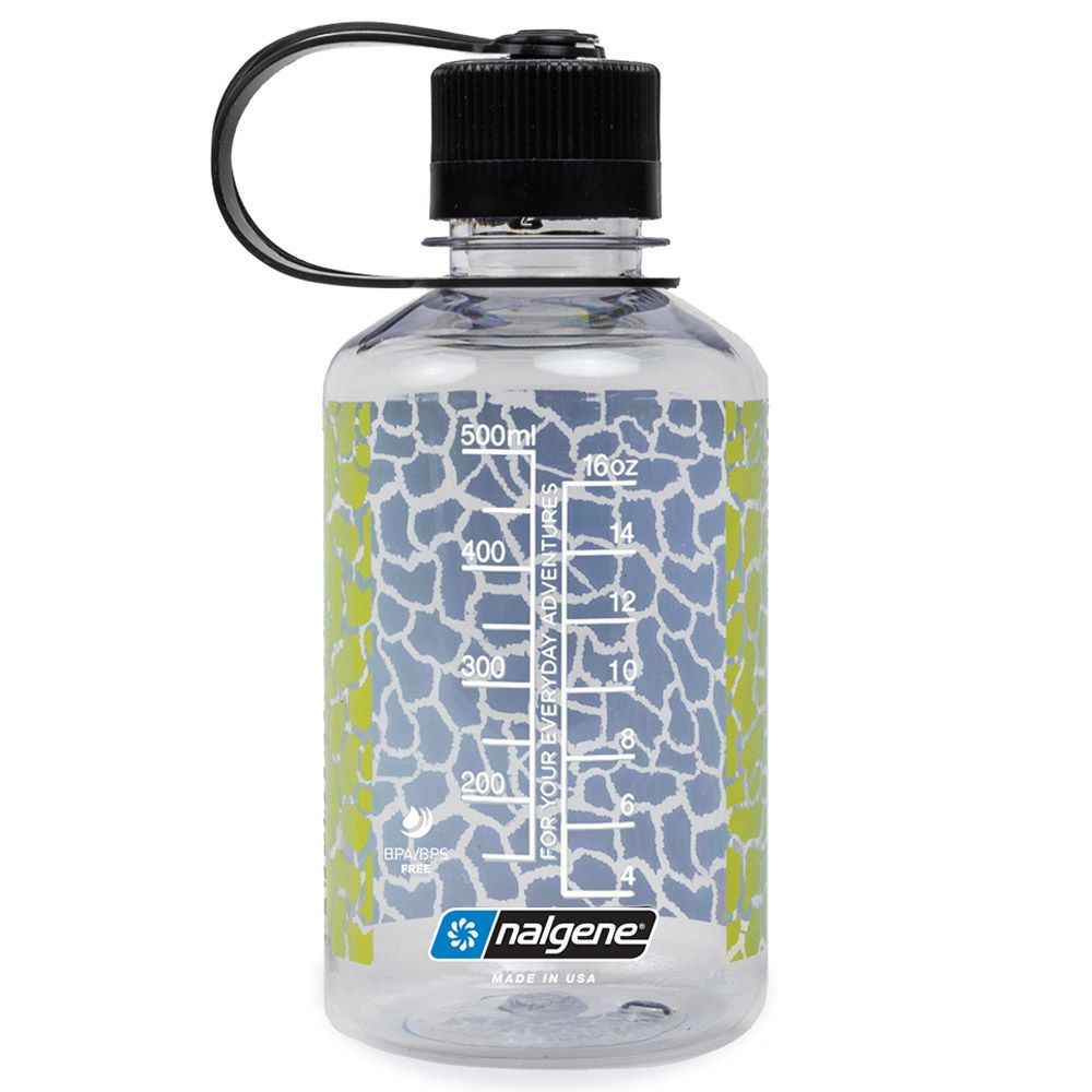 Nalgene - Narrow Mouth Tritan Renew Clear Giraffe Print Bottle - 475ml