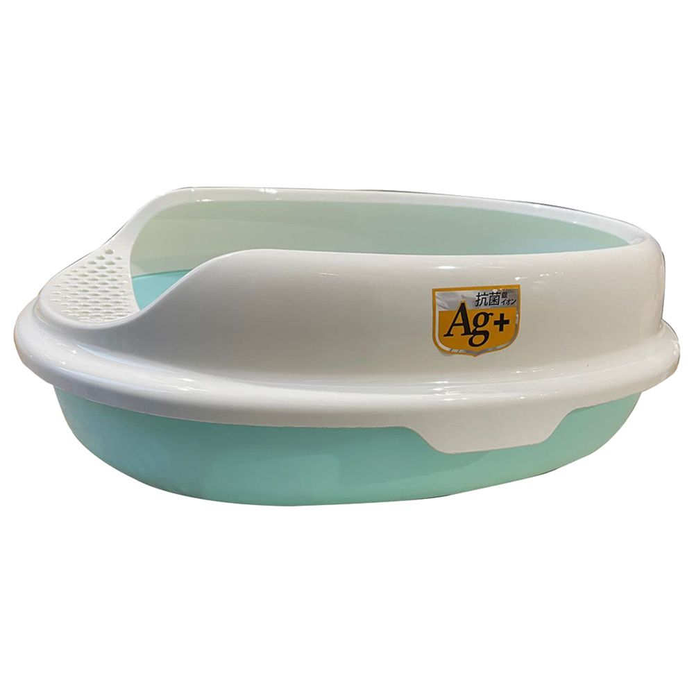 Nutrapet - Small Open Cat Toilet - Blue - 32x43x14.3 cm