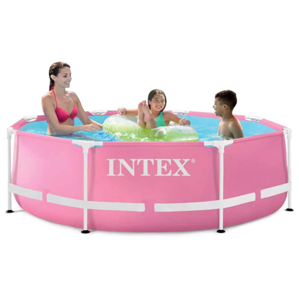 Intex - Metal Frame Pool - Pink - 244x76 cm