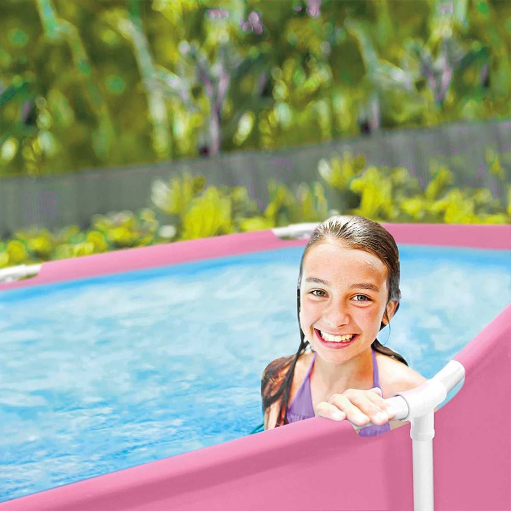 Intex - Metal Frame Pool - Pink - 244x76 cm