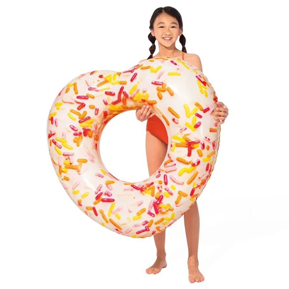 Intex - Sprinkle Donut Heart Inflatable Floating Tube