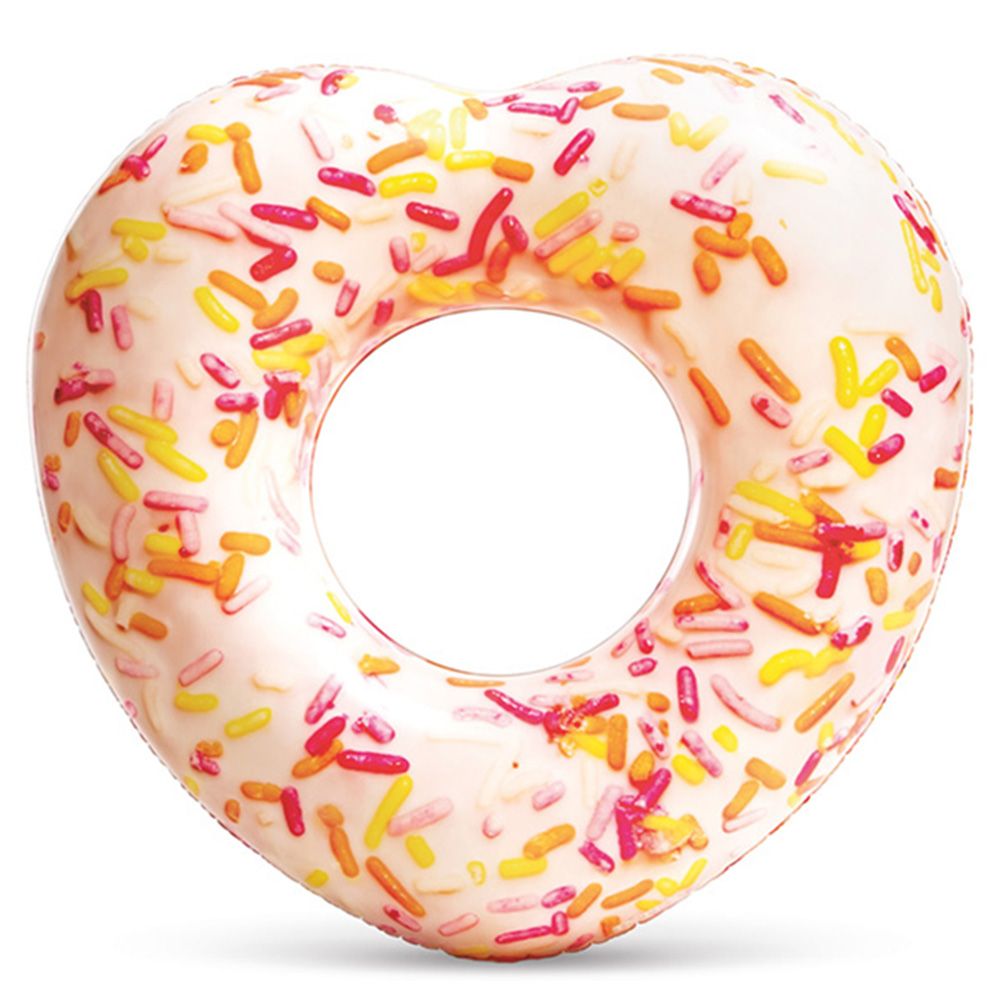 Intex - Sprinkle Donut Heart Inflatable Floating Tube