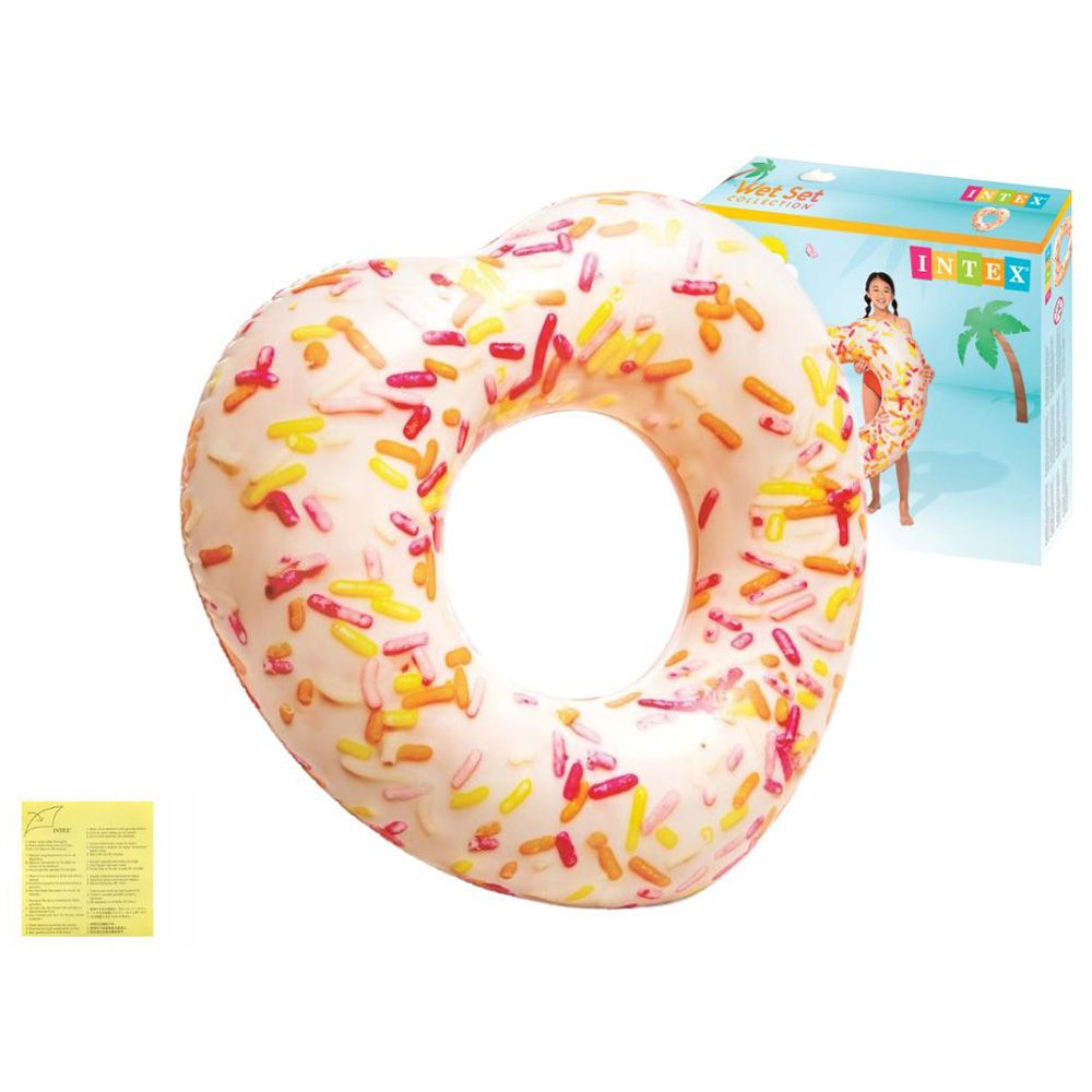 Intex - Sprinkle Donut Heart Inflatable Floating Tube