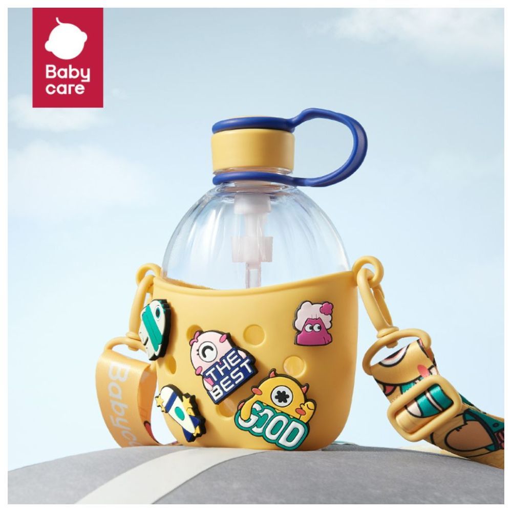 Babycare - DIY Bottle With Straw - Yellow - 660 ml