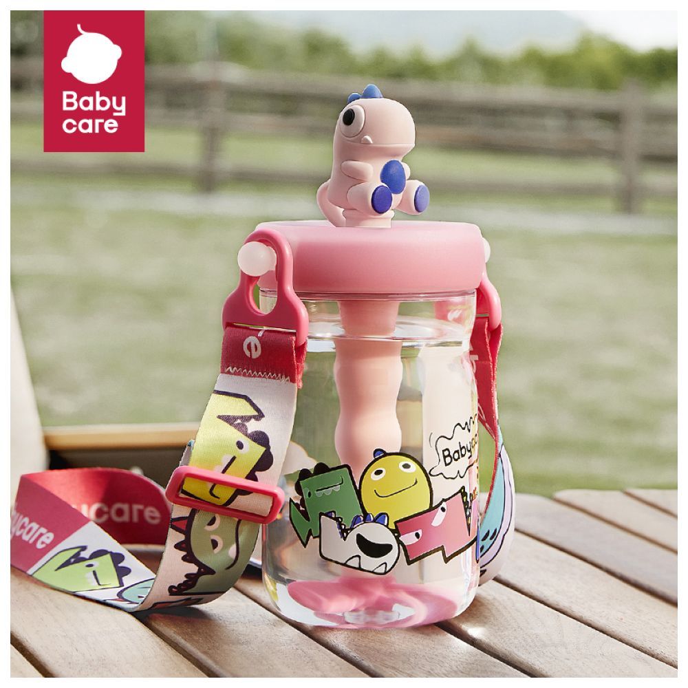 Babycare - T-Rex Toby Sippy Cup - Pink - 500 ml