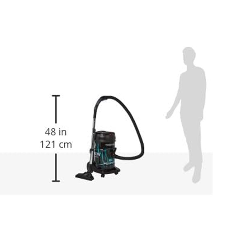 Toshiba - Vaccum Cleaner 2000 W - Black/Blue - 21 L