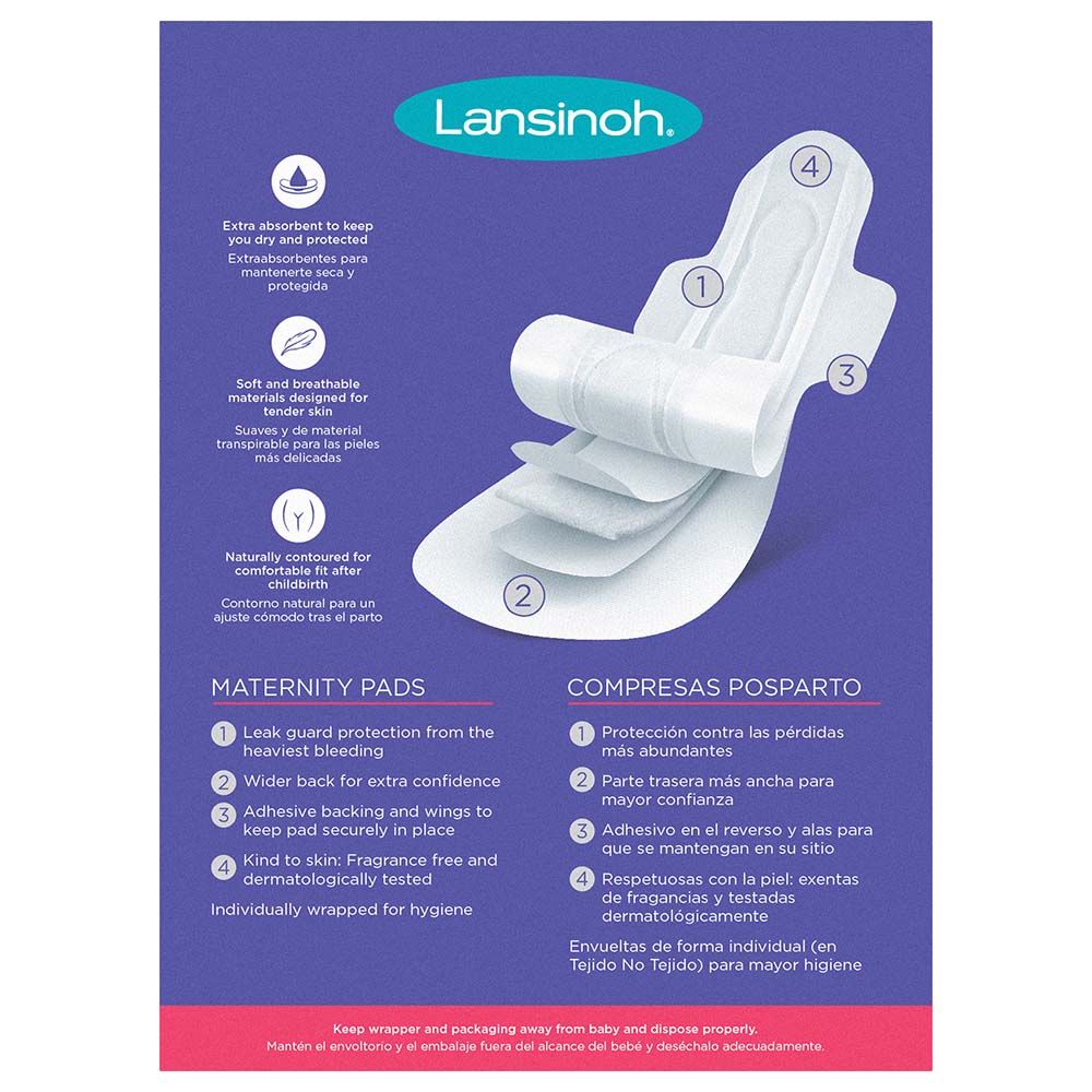 Lansinoh - Extra Absorbent Maternity Pads - L - 10pcs