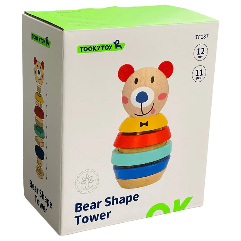 TookyToys - Bear Shape Tower Stacking Toys - 11pcs