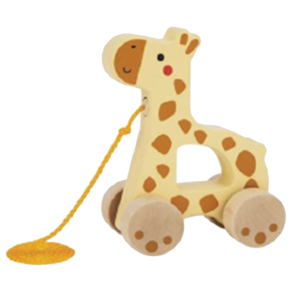 TookyToys - Wooden Giraffe Pull Along Toy