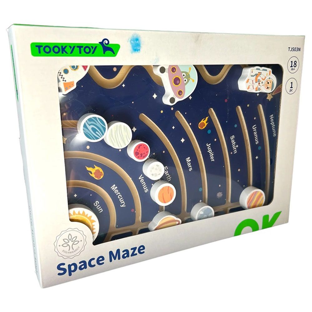 TookyToys - Space Maze Wooden Toy