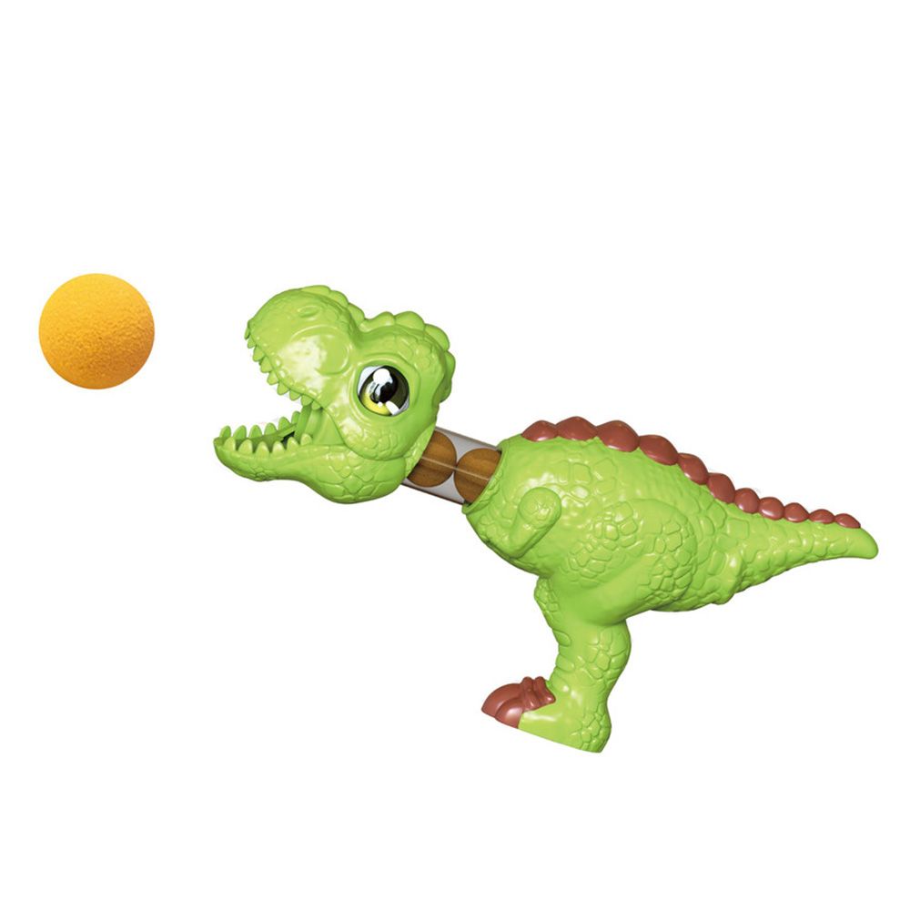 Family Center - Dinosaur Soft Bullet Gun - Green - 4 Pcs