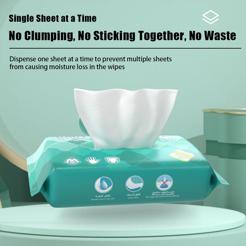 Makuku - 99% Water Based Baby Wet Wipes Wipes - 60pcs