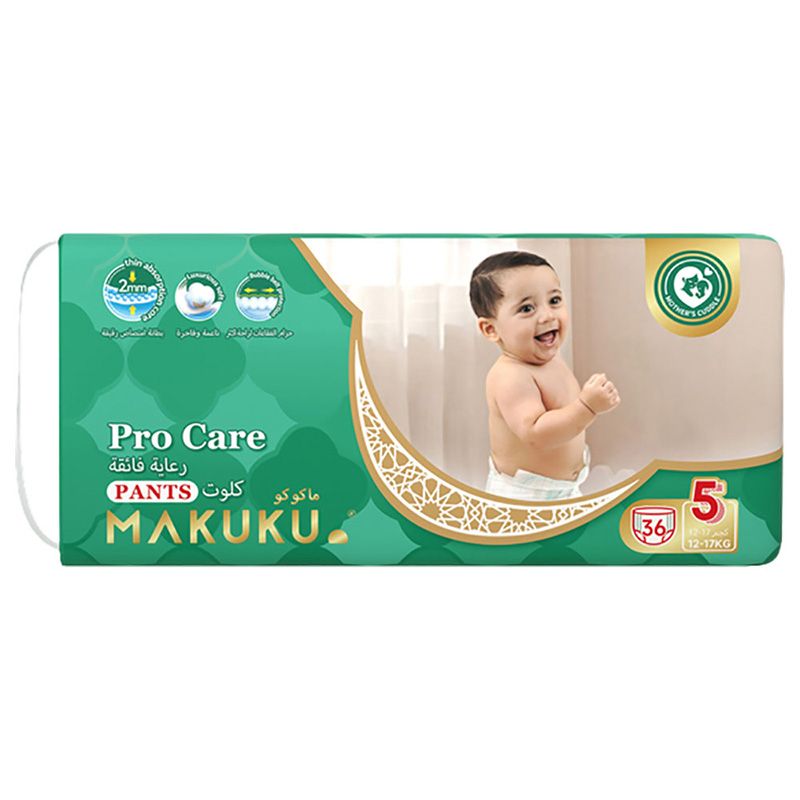 Makuku - Premium Diapers Procare Pants S5 - XL - 12-17Kg - 36pcs