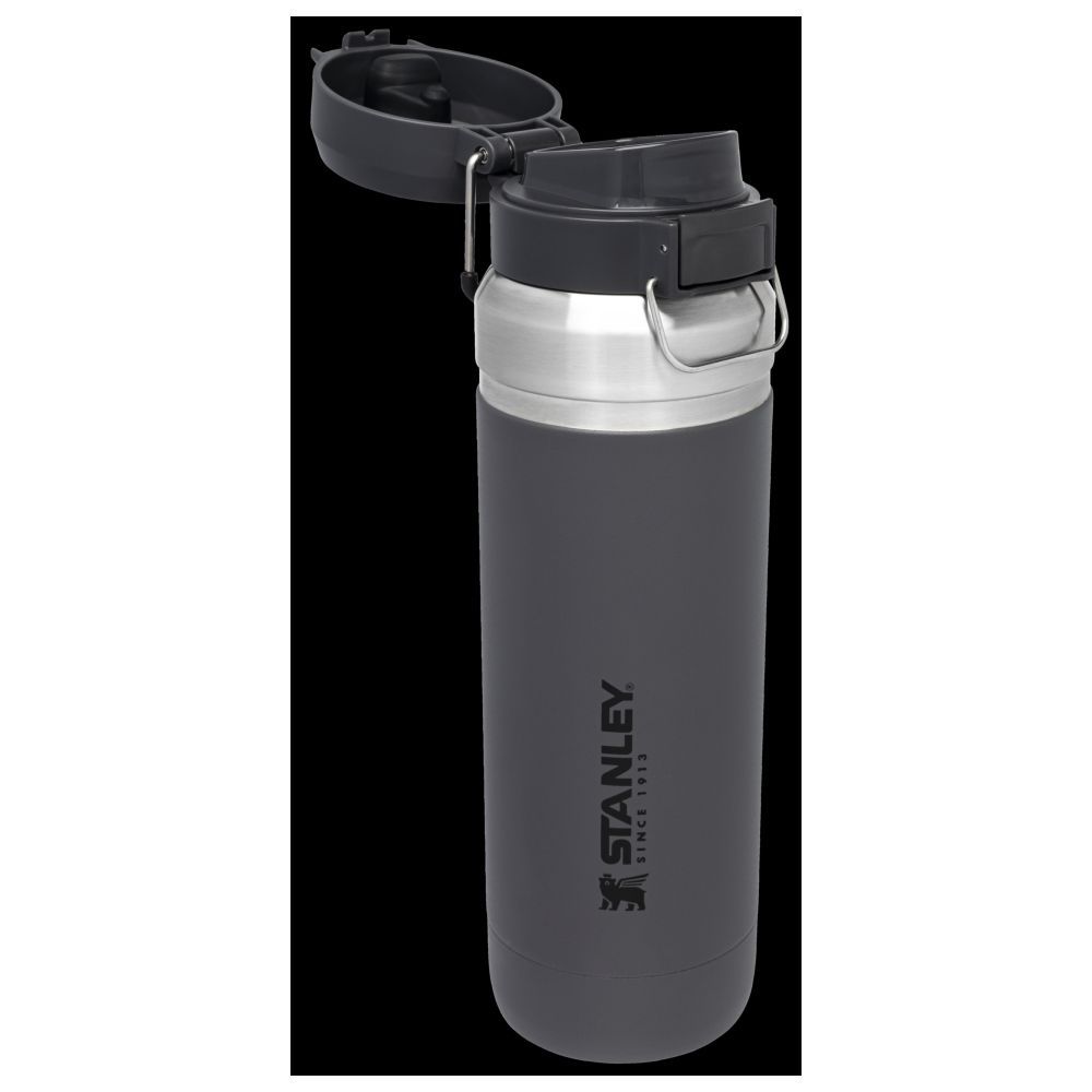 Stanley - Quick Flip Stainless Steel Bottle - Charcoal - 1.06 L