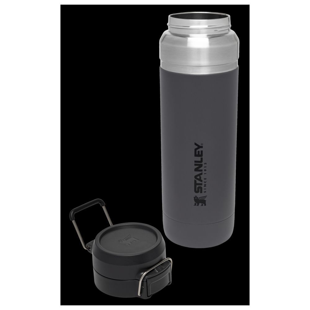 Stanley - Quick Flip Stainless Steel Bottle - Charcoal - 1.06 L