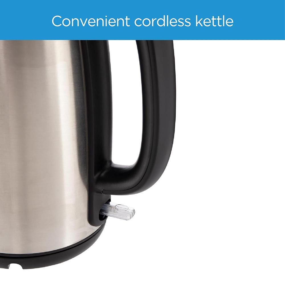 Midea - Stainless Steel Electric Kettle - Black - 1.7 L