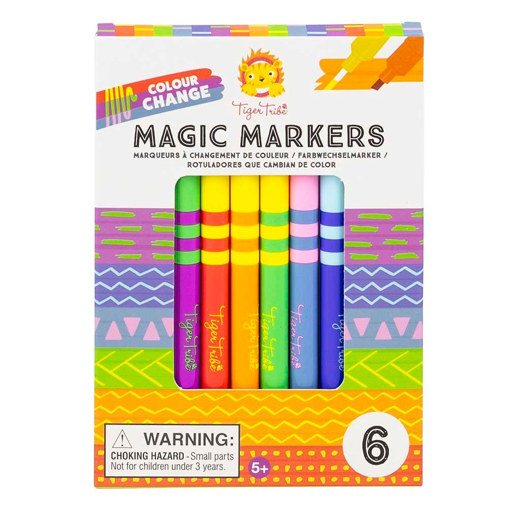 Tiger Tribe - Colour Change Magic Markers - 6pcs