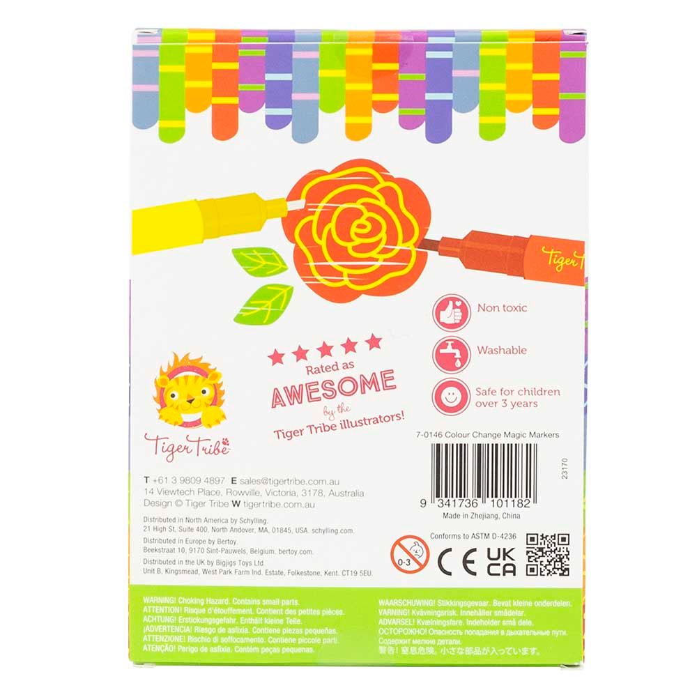 Tiger Tribe - Colour Change Magic Markers - 6pcs