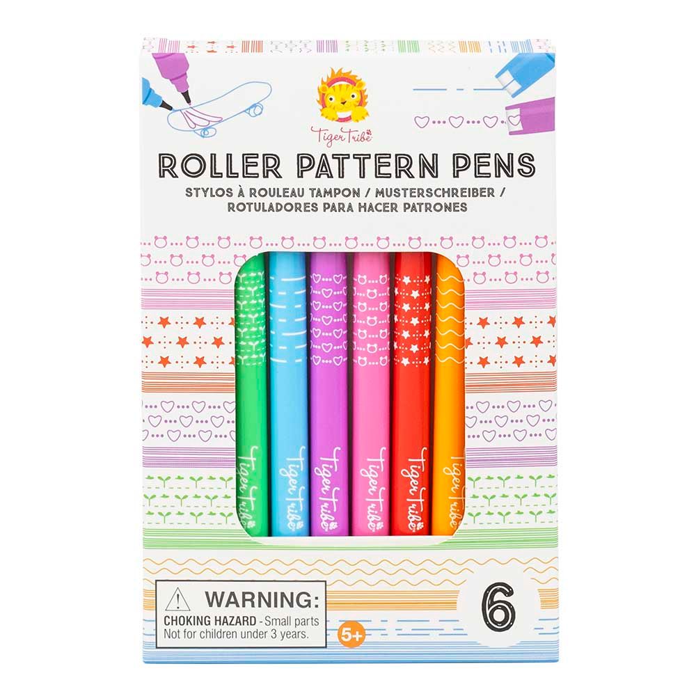 Tiger Tribe - Roller Pattern Pens - 6pcs