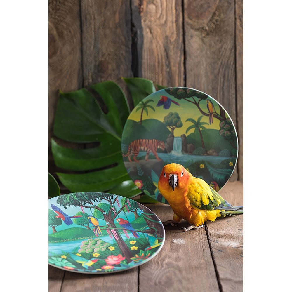 Tommy Lise - Eco Friendly Bamboo Plate - Bird Paradise