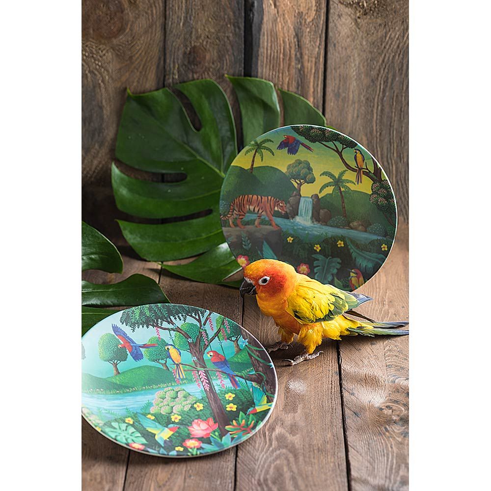 Tommy Lise - Eco Friendly Bamboo Plate - Bird Paradise