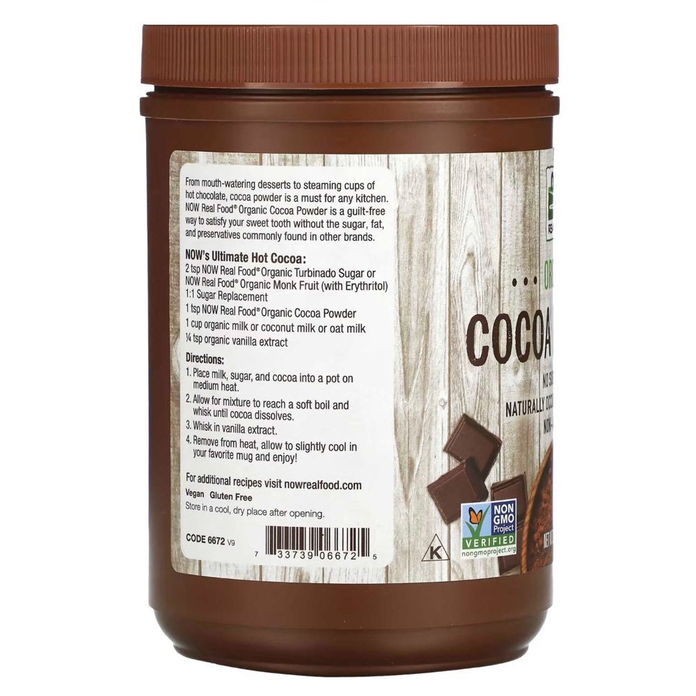 Now Foods - Cocoa Lovers Organic Cocoa Powder 340g