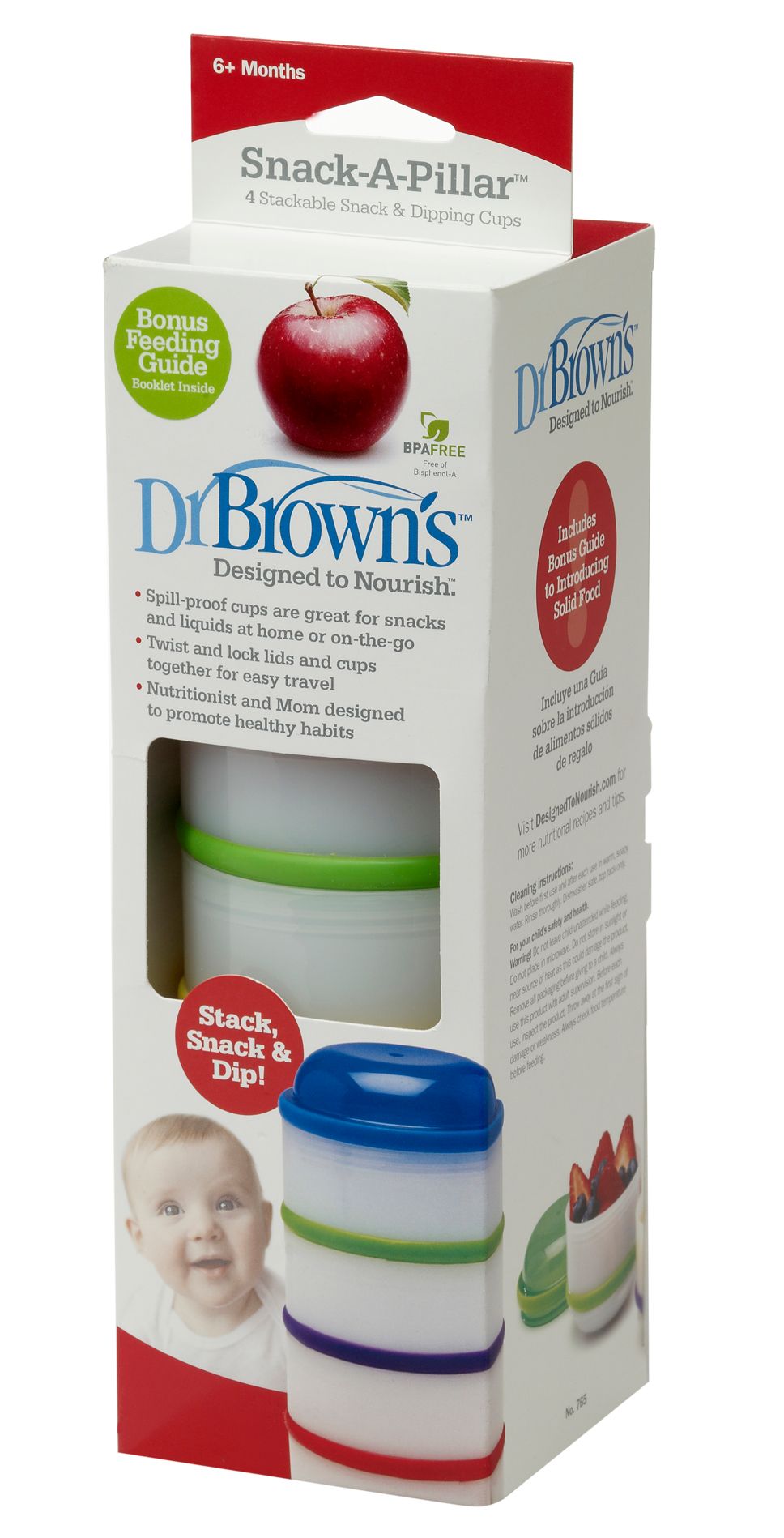 Dr. Brown's Snack-A-Pillar Snack & Dipping Cups