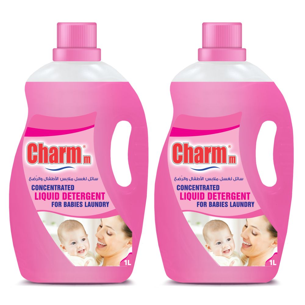 Charmm - Liquid Detergent For Baby's Laundry - 1 L - Pack of 2