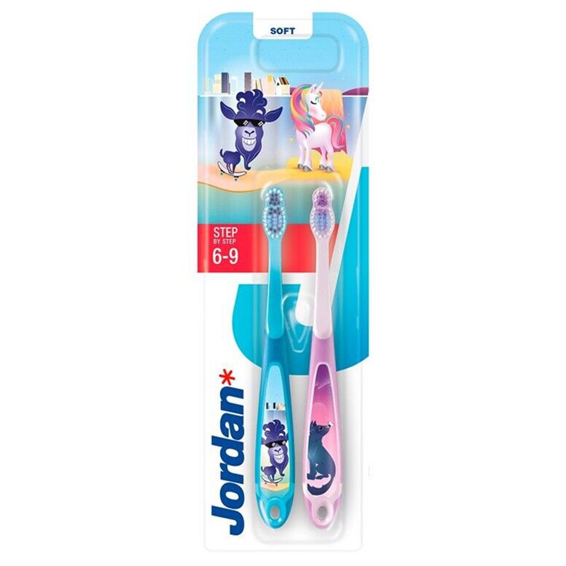 Jordan - Step 3 Toothbrush - Pack of 2 - Color May Vary