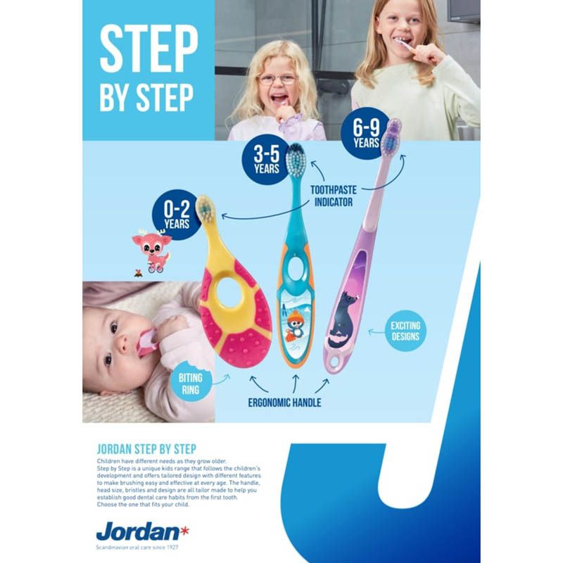 Jordan - Step 3 Toothbrush - Pack of 2 - Color May Vary