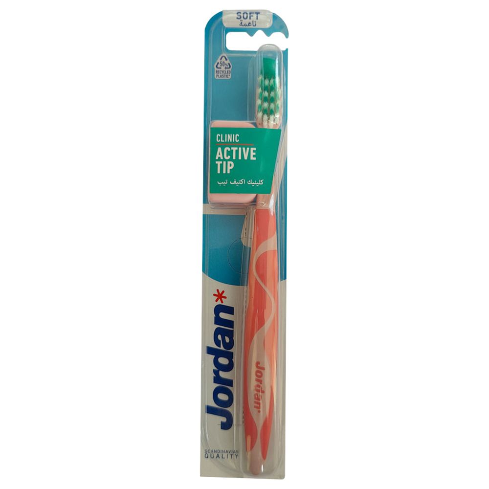 Jordan - Clinic Active Tip Soft Toothbrush - Style May Vary - 1pc