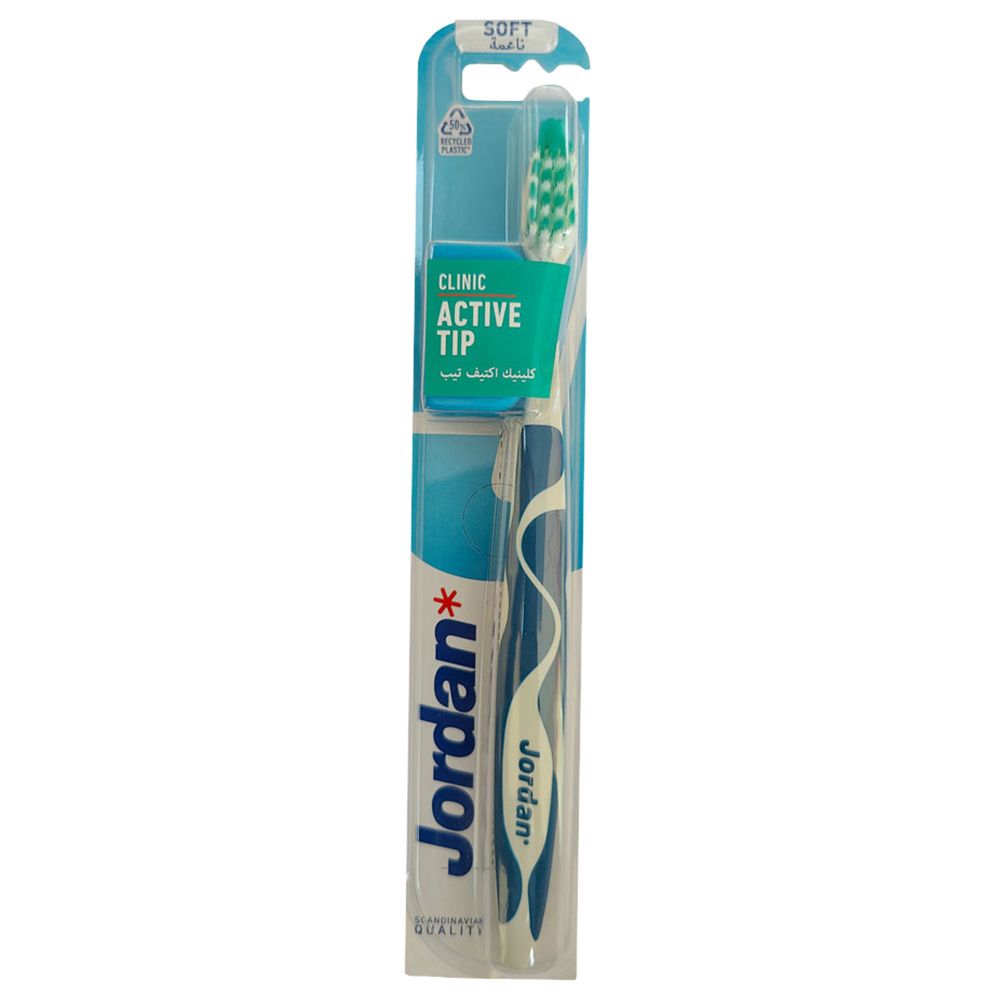 Jordan - Clinic Active Tip Soft Toothbrush - Style May Vary - 1pc