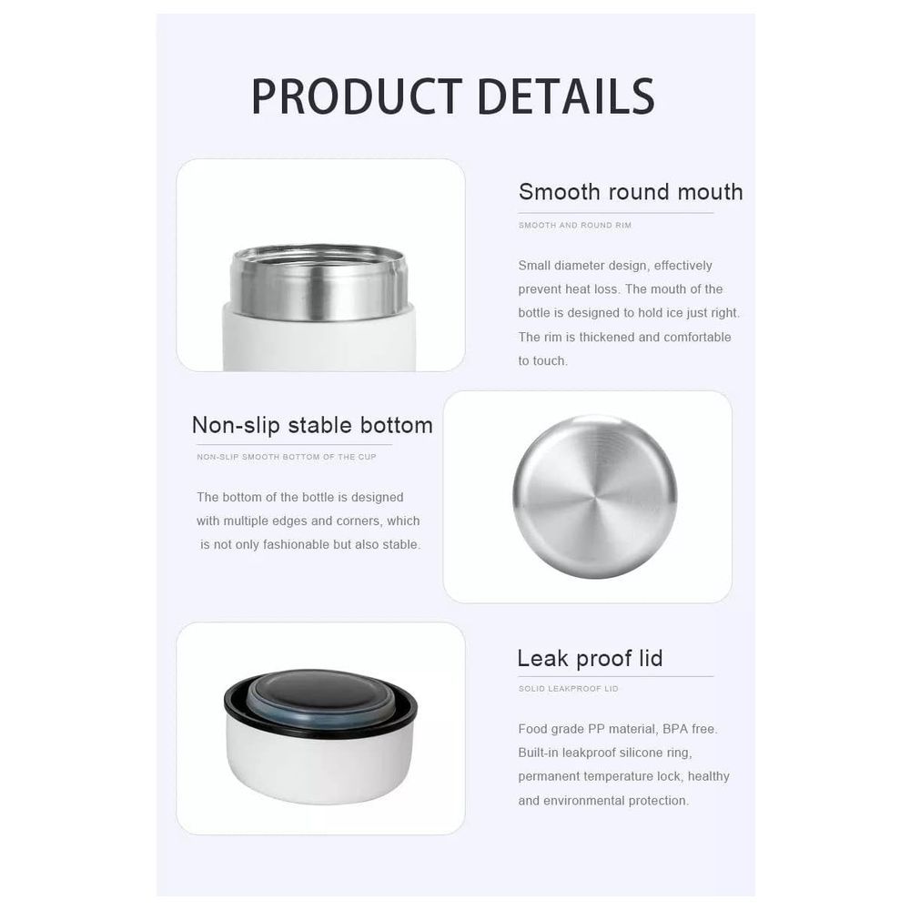 Go Bite - Insulated Stainless Steel Food Jar - Plum - 400 ml