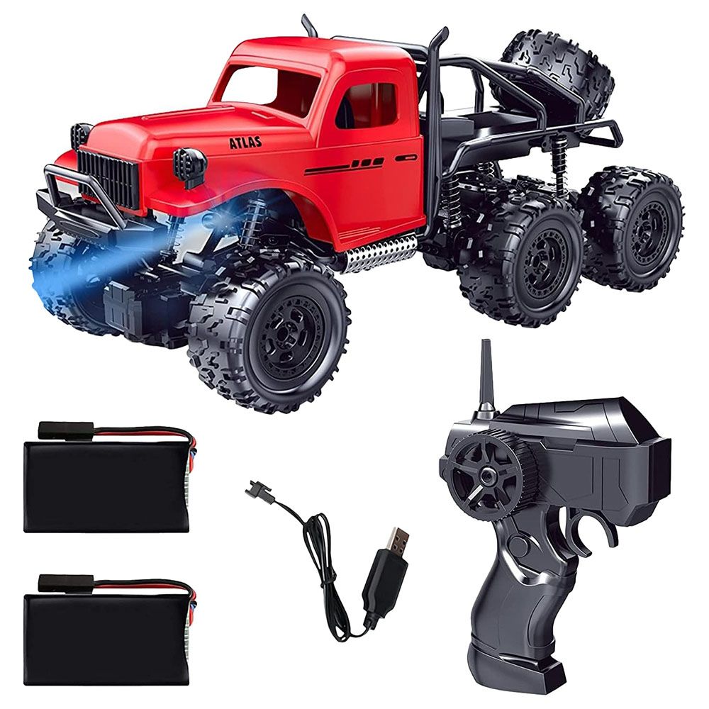 Fitto - Rock Crawler Remote Control 1:16 Car - Red